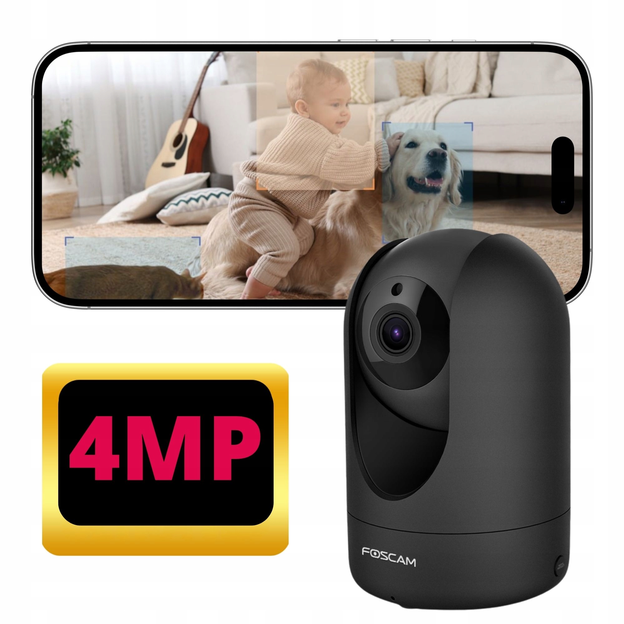 Kamera Ip Wi-fi Foscam R4M Indoor 4MP Czarna