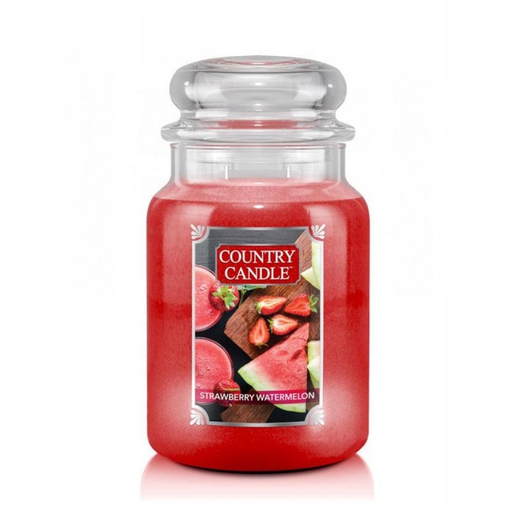 Strawberry Watermelon – Country Candle – velká vonná svíčka s 2 knoty