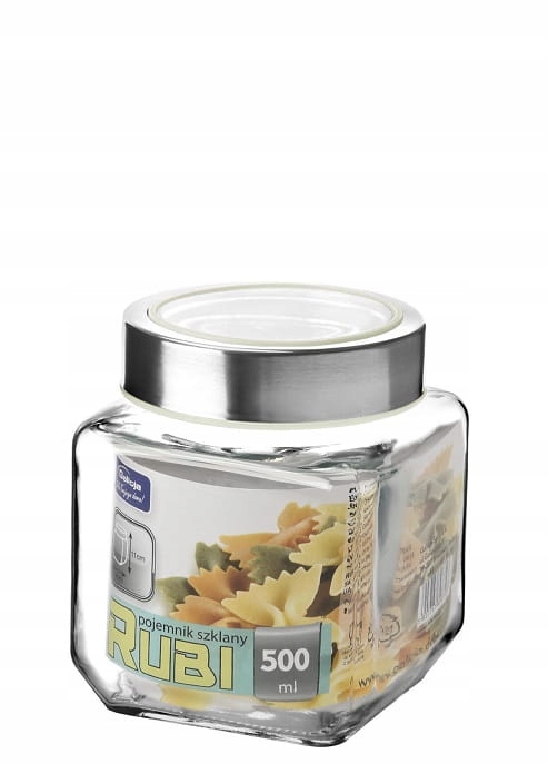 

Pojemnik Szklany 500 ml Biały