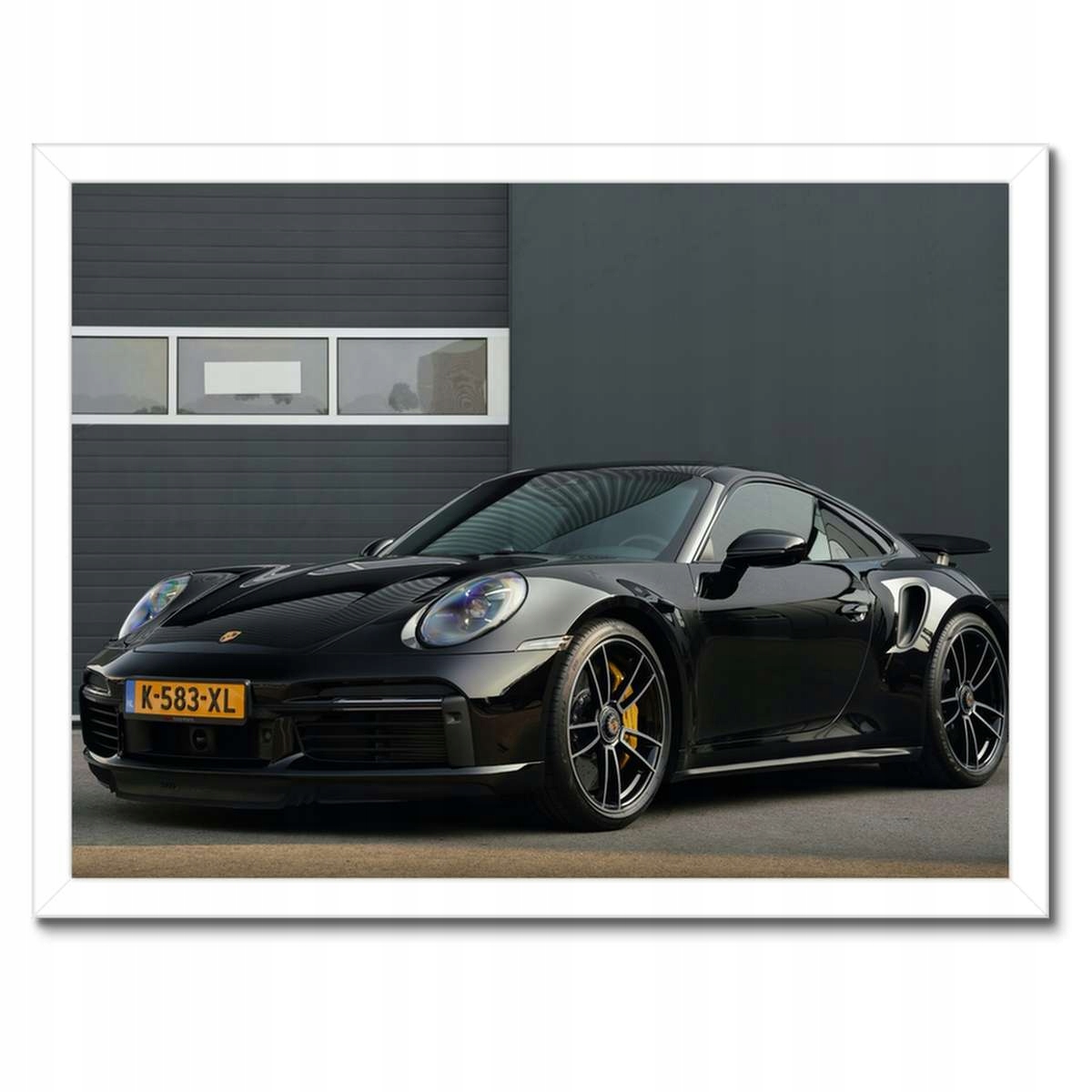 Plakáty v rámu 40x30 Černé Porsche Auto