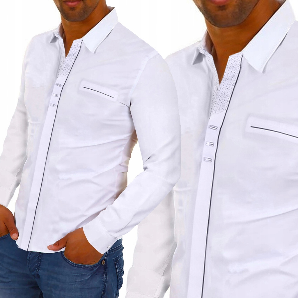 Pánská košile Casual Elegantní Střih Slim Fit Nová