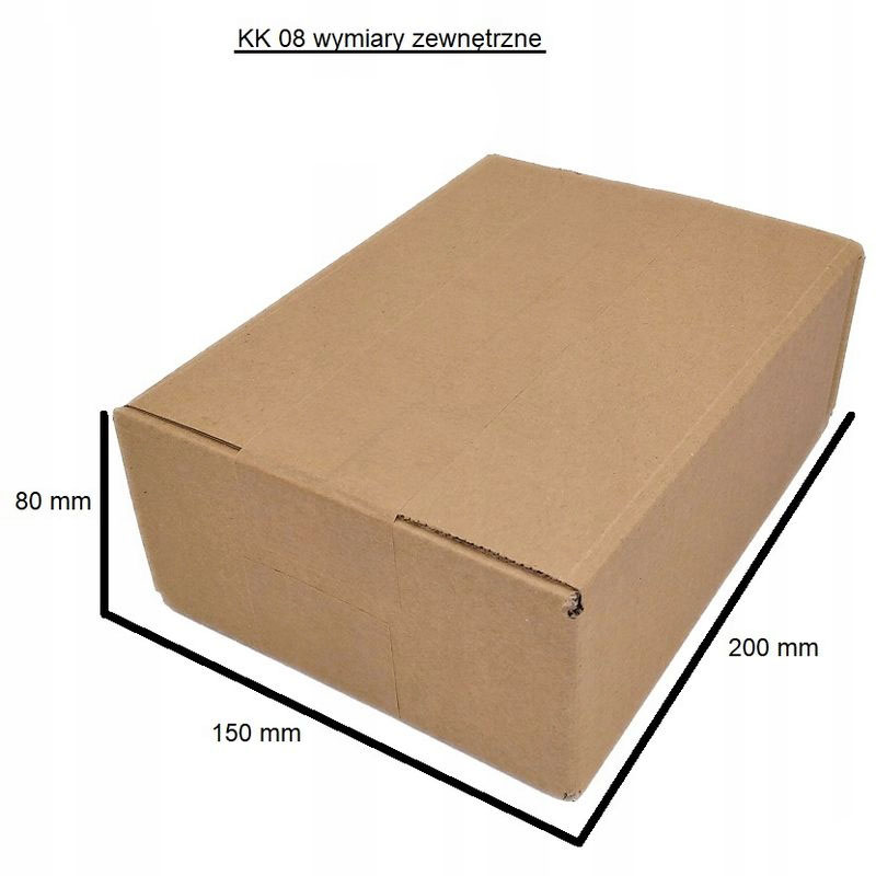 KARTON klapowy 200x150x80 KK08 Gabaryt A - 25szt Marka heykapak