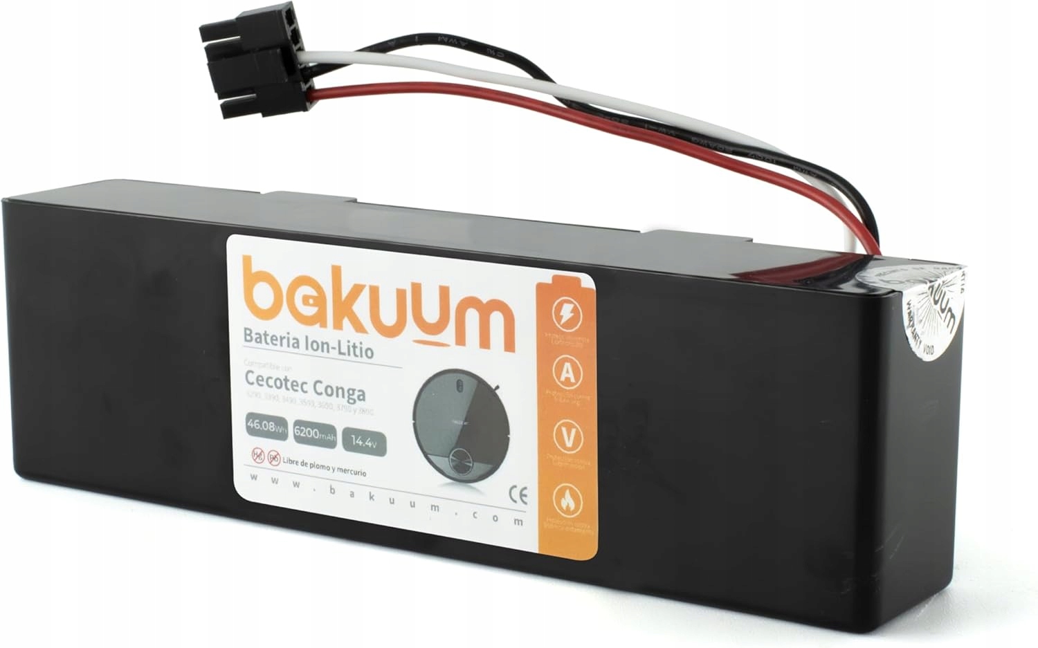 Baterie 3200 mAh Bakuum pro vysavače Cecotec Conga 3290 3390 – 3790, 3890