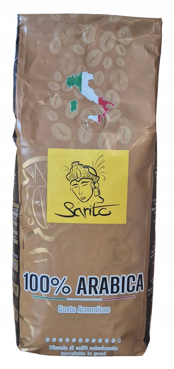 Levně Káva zrnková Arabica Sarito 100% Arabica 1000 g