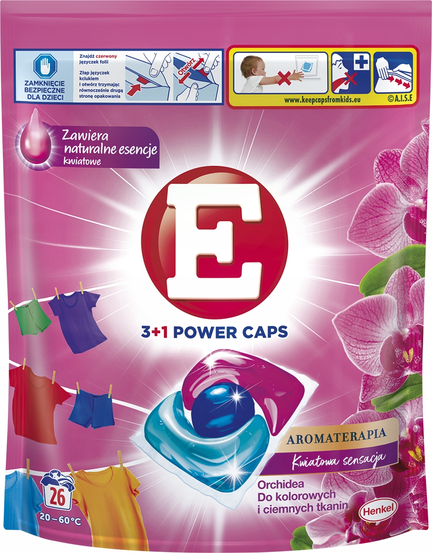 

Kapsułki do prania E Power Caps Orchidea 26p