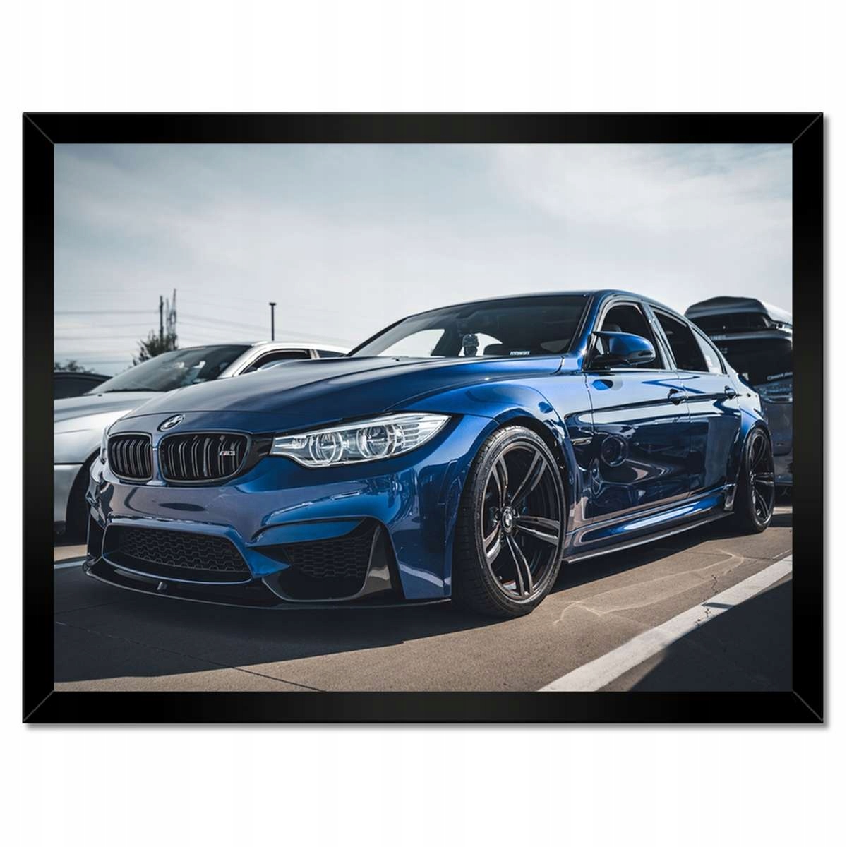 Plakáty v rámu 40x30 Modré Bmw M3 Auto