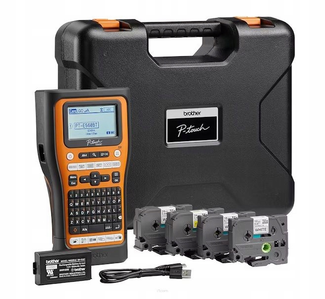Drukarka etykiet Brother PT-E560BTSP z Bluetooth + 4 taśmy