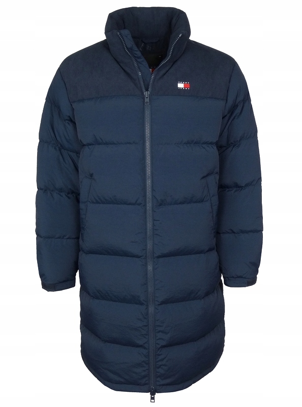 Tommy Jeans, pánská péřová prošívaná bunda, modrá, L