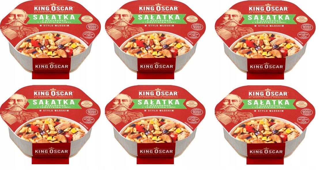 6 x 220 g King Oscar Salát s tuňákem 18% v italském stylu Karton