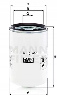Mann-Filter в 10 008 фільтр, робоча Сантехніка