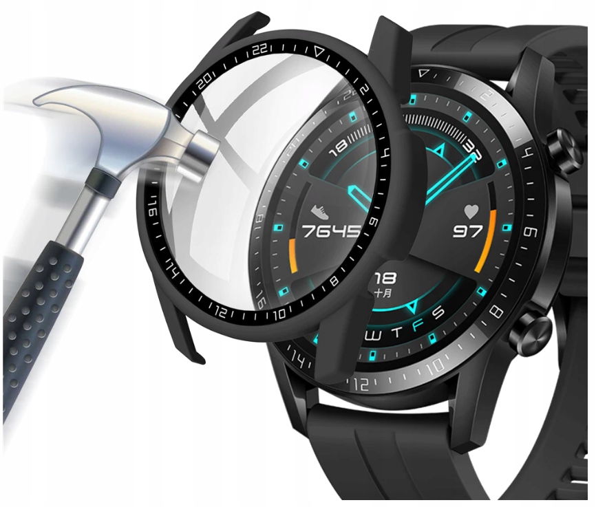 

Etui z wbudowanym Szkłem do Huawei Watch Gt 2 46mm