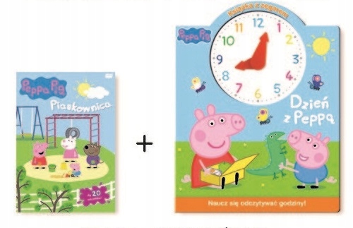 ŚWINKA PEPPA - PIASKOWNICA Pepa DVD PL + Książka