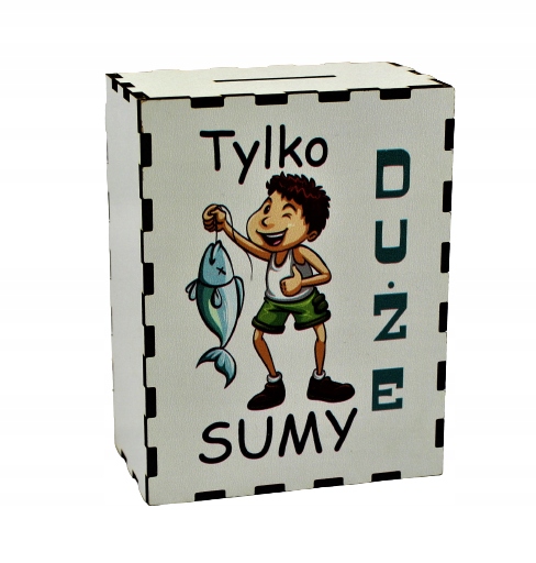 

Skarbonka Kolorowy Nadruk Tylko Duże Sumy