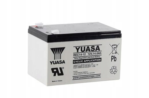 Yuasa REC14-12 14Ah 12V Deep Cycle akumulator głębokiego rozładowania