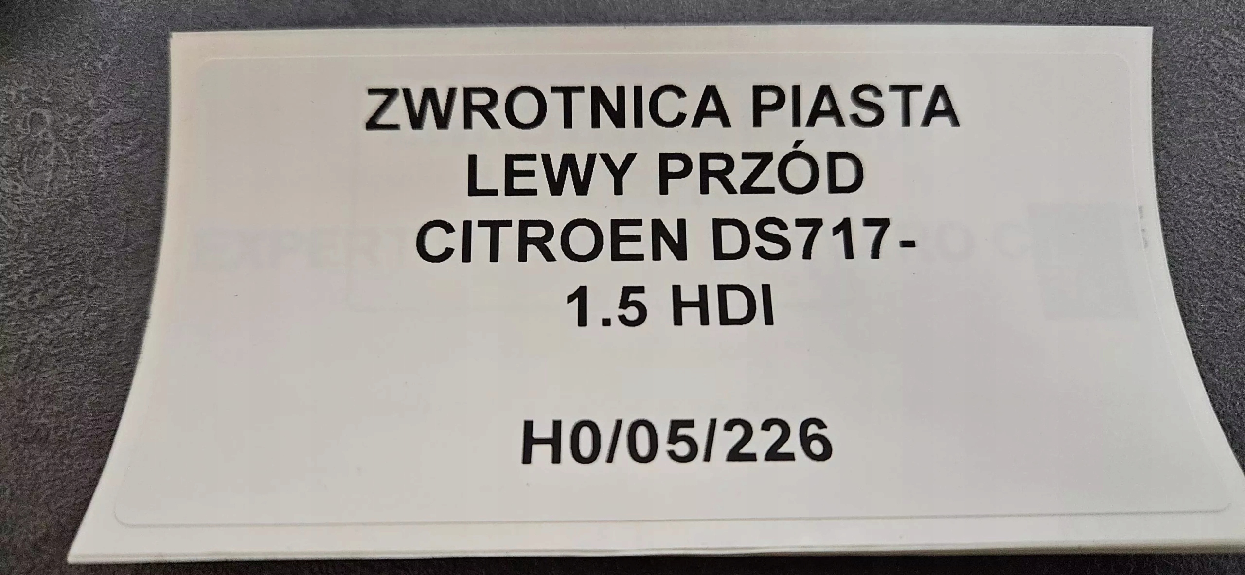 otoč čepu levý předek CITROEN DS7 17- 1.5HDI