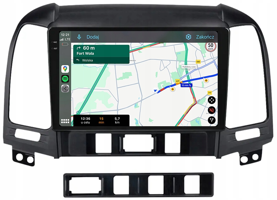 Hyundai Santa Fe 2006-2012 Rádio Navigace Android TS20 12GB/256GB 2K Qled