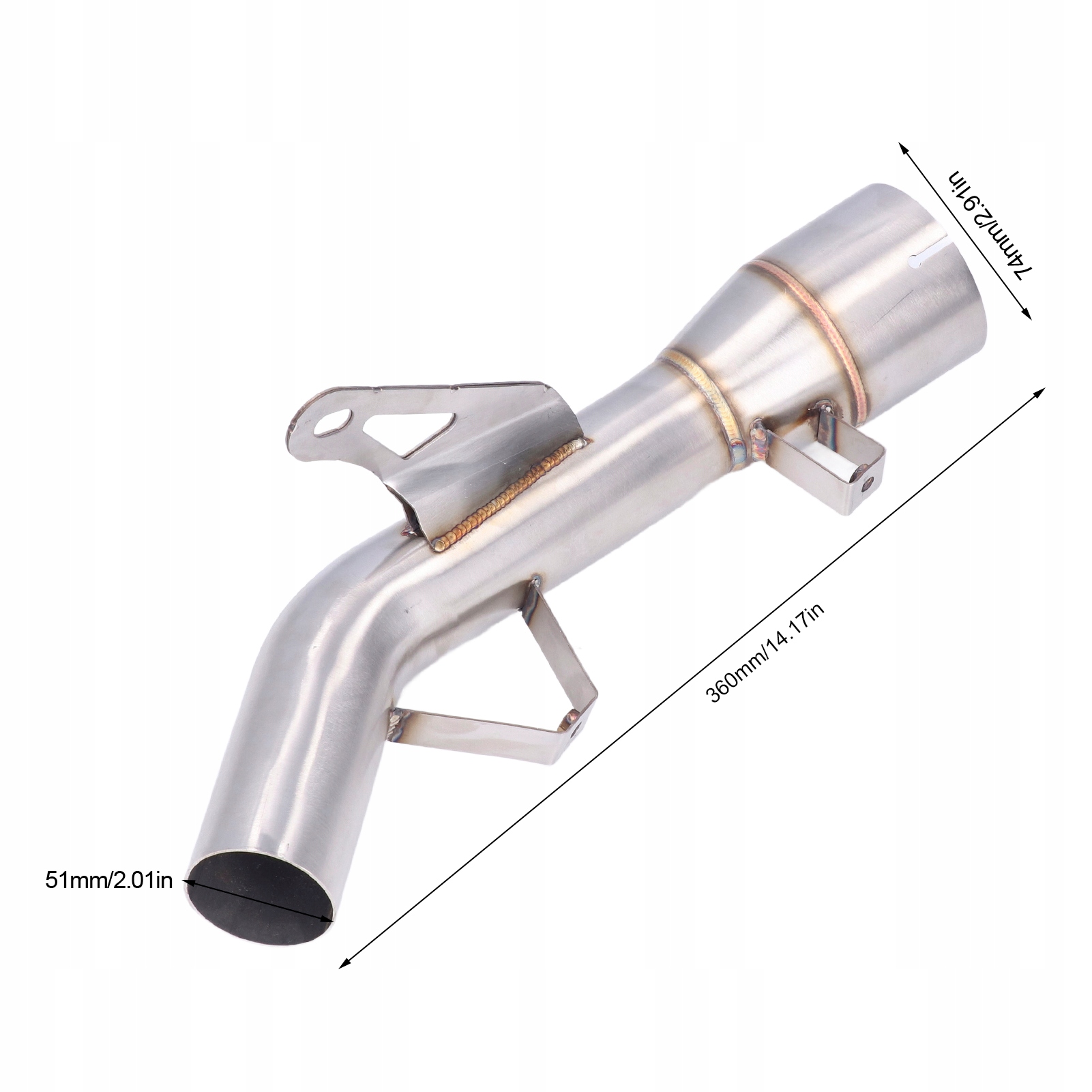 KAWASAKI Z900 2017-2021 UCIECZKOWA RURA TŁUMIKA Waga produktu z opakowaniem jednostkowym 1 kg