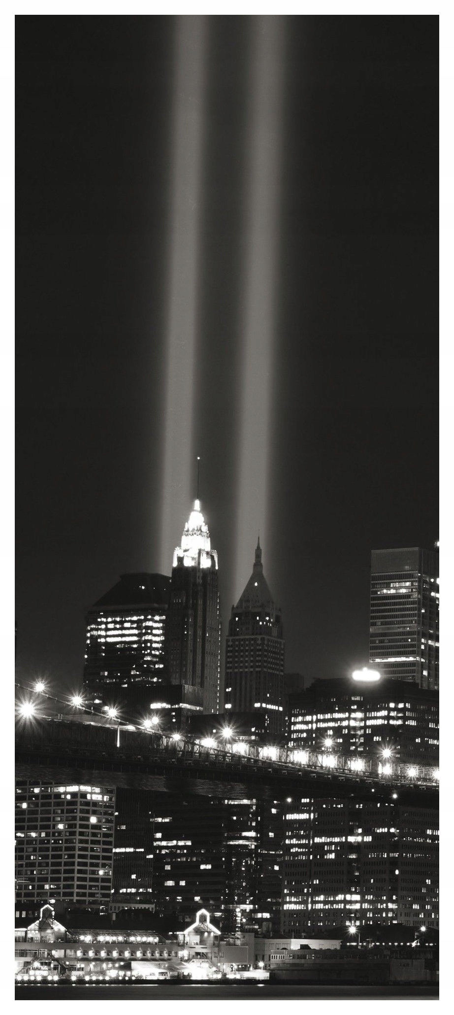 Fototapeta Brooklynský most v noci New York město krajina 91x211 lepidlo