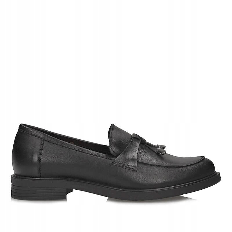 Stylové nazouvací polobotky Sempre 24-651/01, černé