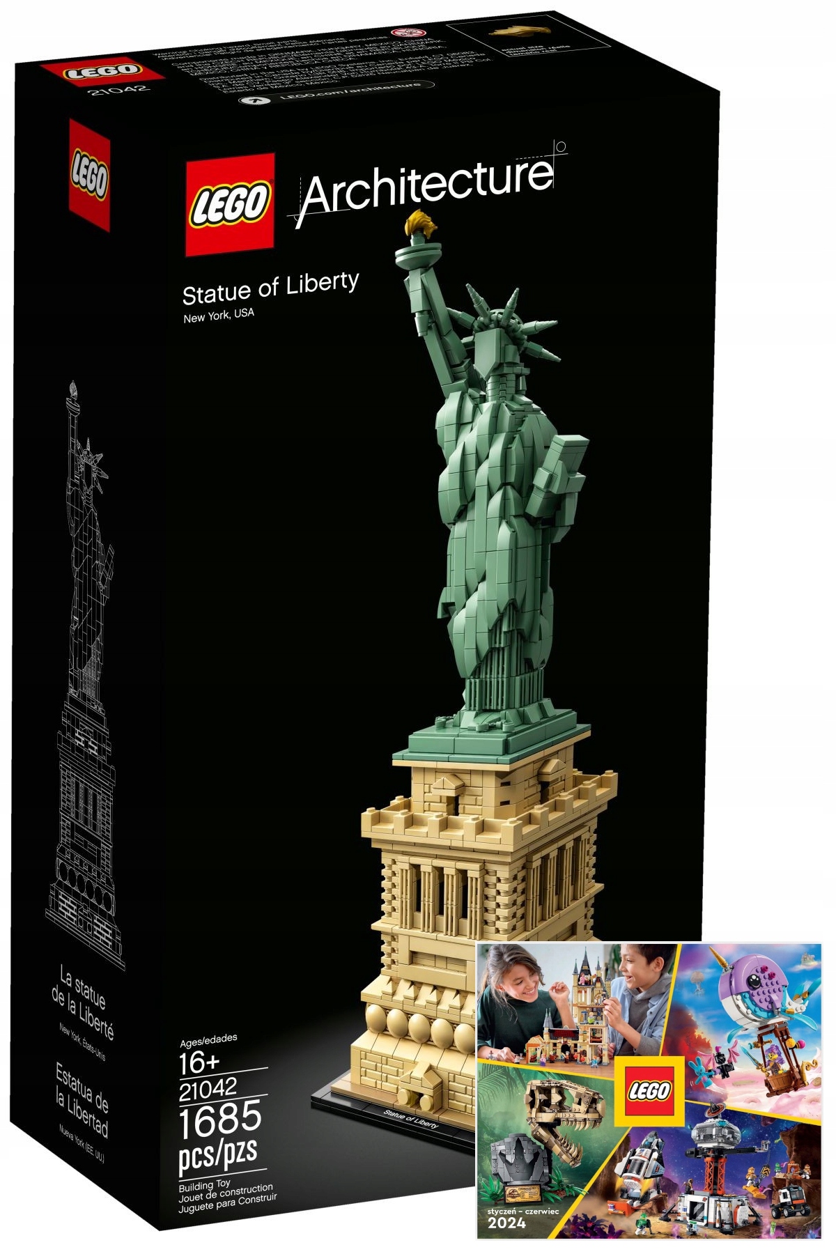 LEGO Architecture 21042 Statua Wolności + KATALOG LEGO