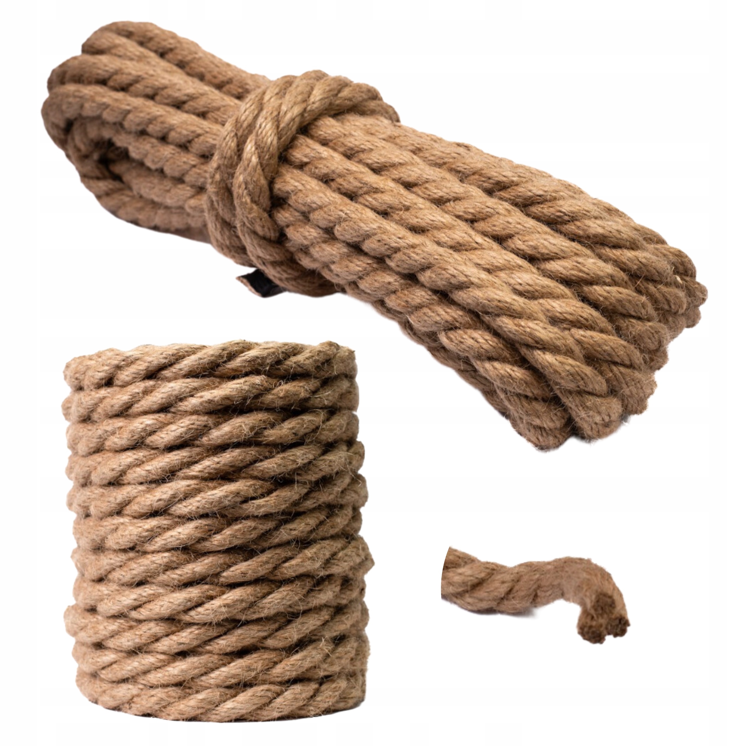 Jutové lano 50 mm x 10 mm. Silné, dekorativní, univerzální. Na škrabadlo!