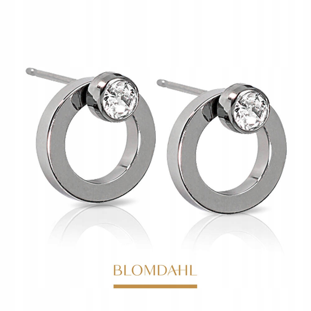 Hypoalergenní Náušnice Blomdahl Brilliance Moon Crystal 10/4 mm