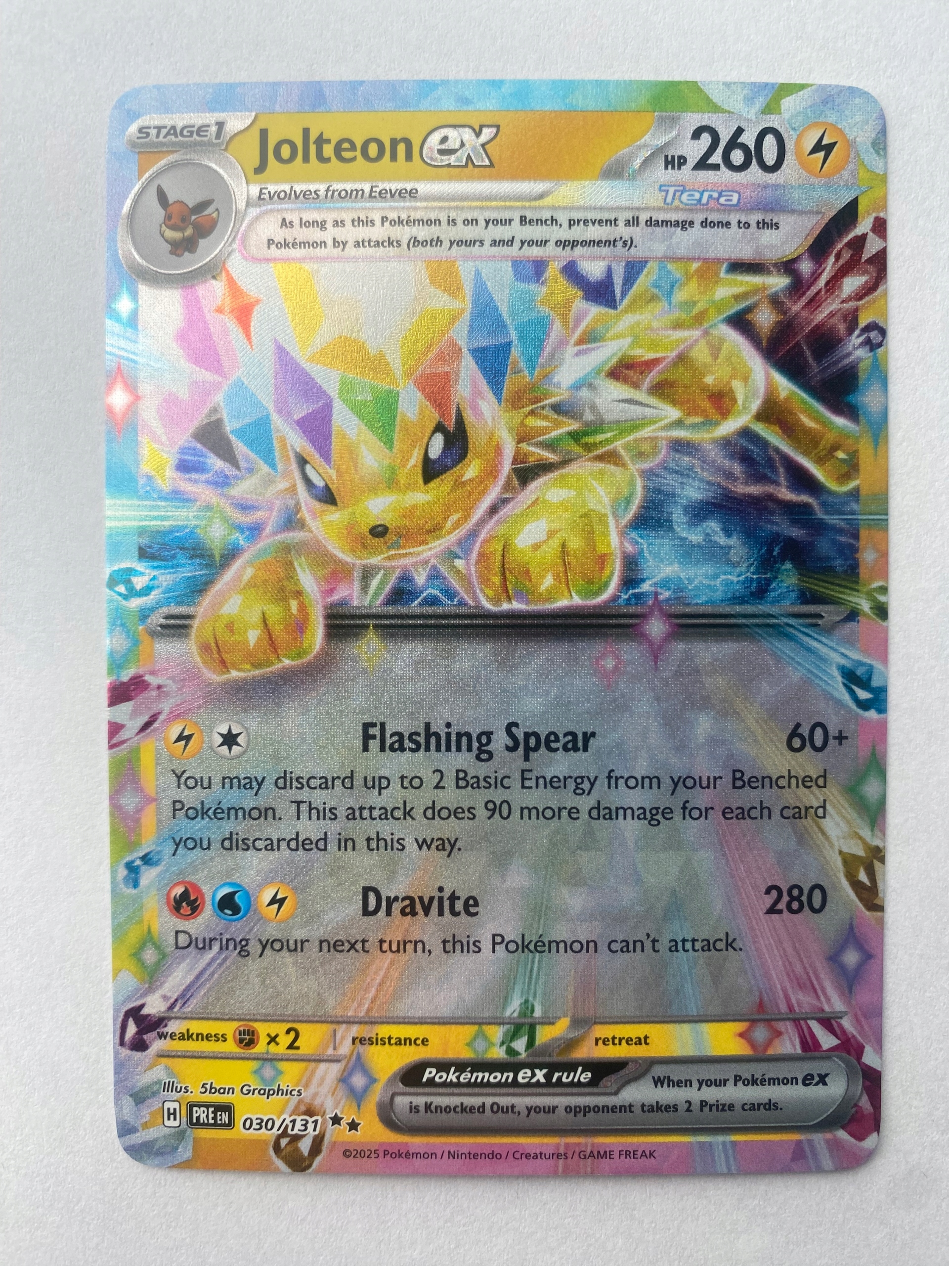 Karta Pokemon: Jolteon ex (PRE 030) / Prismatic Evolutions