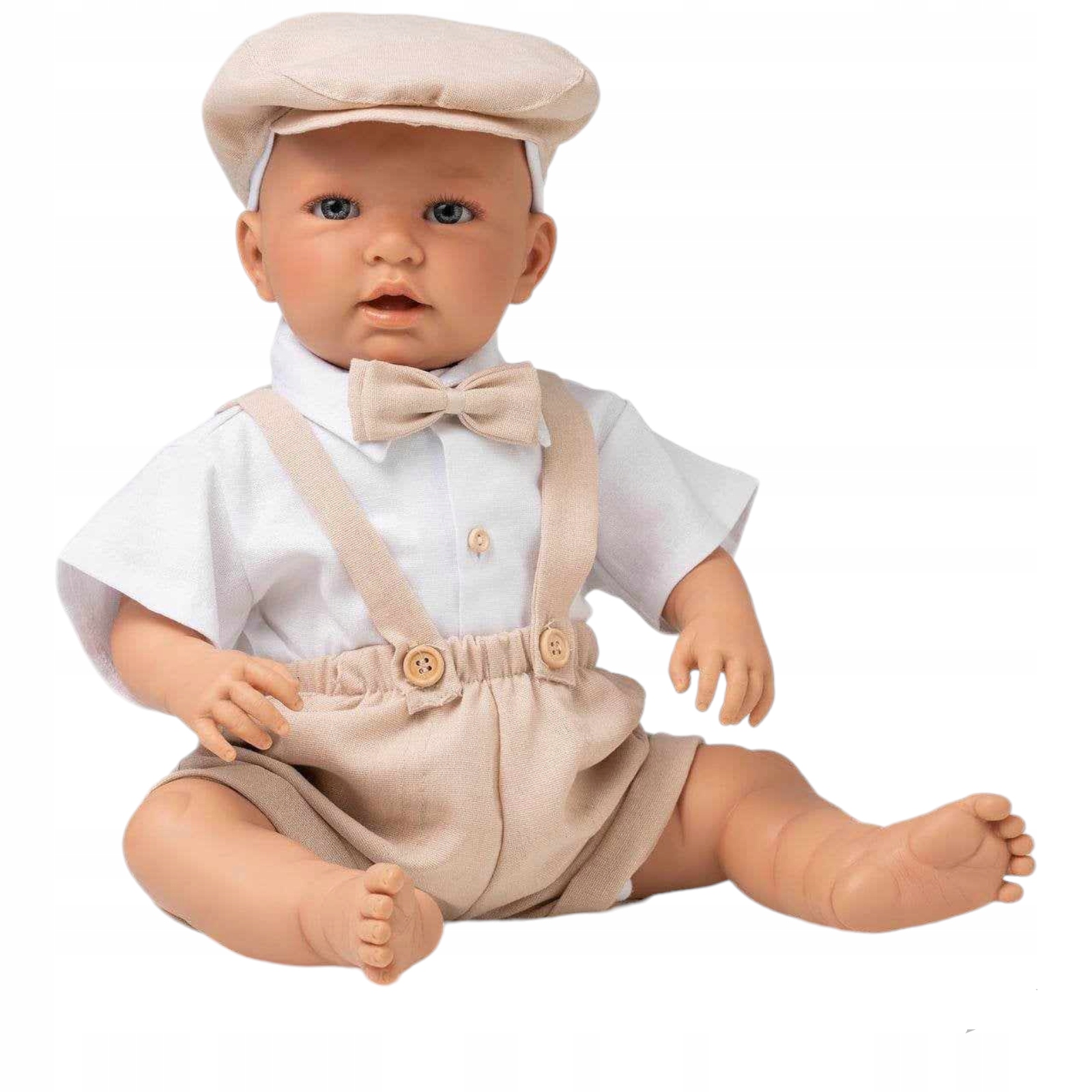 UBRANKO do chrztu Spodenki LATO lniane szelki 68