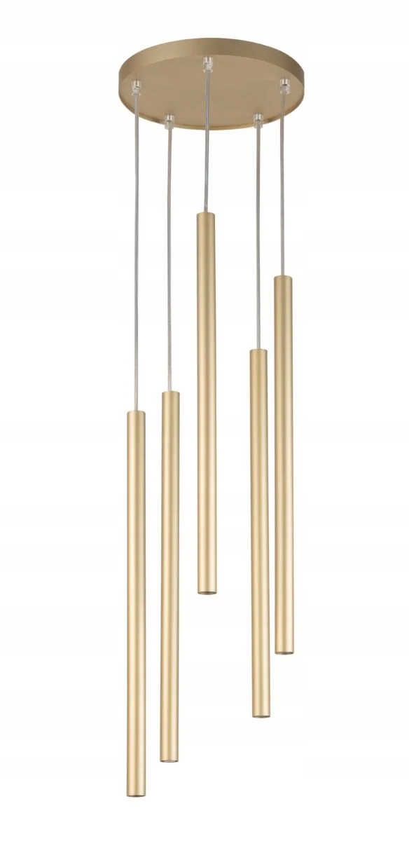 Moderná dekoratívna závesná lampa okrúhla zlatá nad stôl 5 bodov Sigma