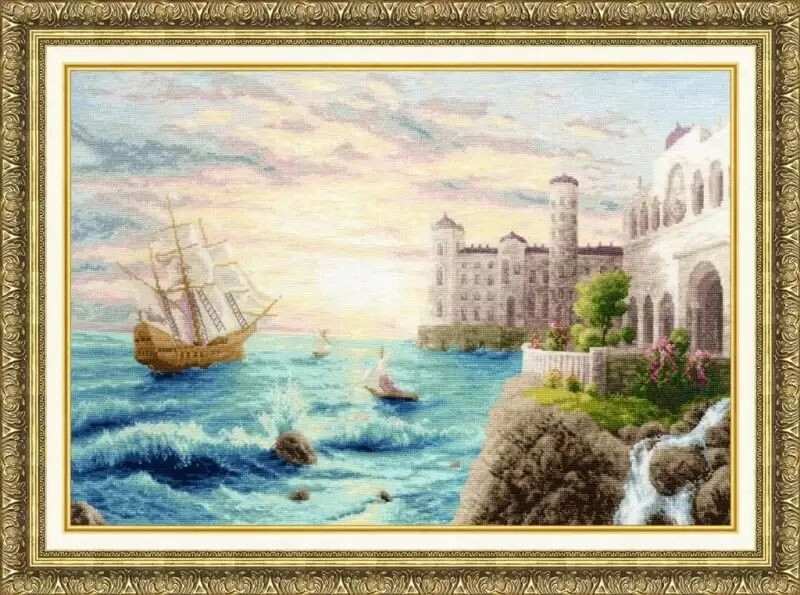 Křížková výšivka počítaná sada (kanva, mulina)