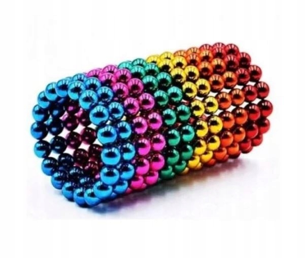 KULKI MAGNETYCZNE NeoCube TĘCZOWE 5MM 216szt KLOCKI MAGNETYCZNE DLA DZIECI Marka bez marki