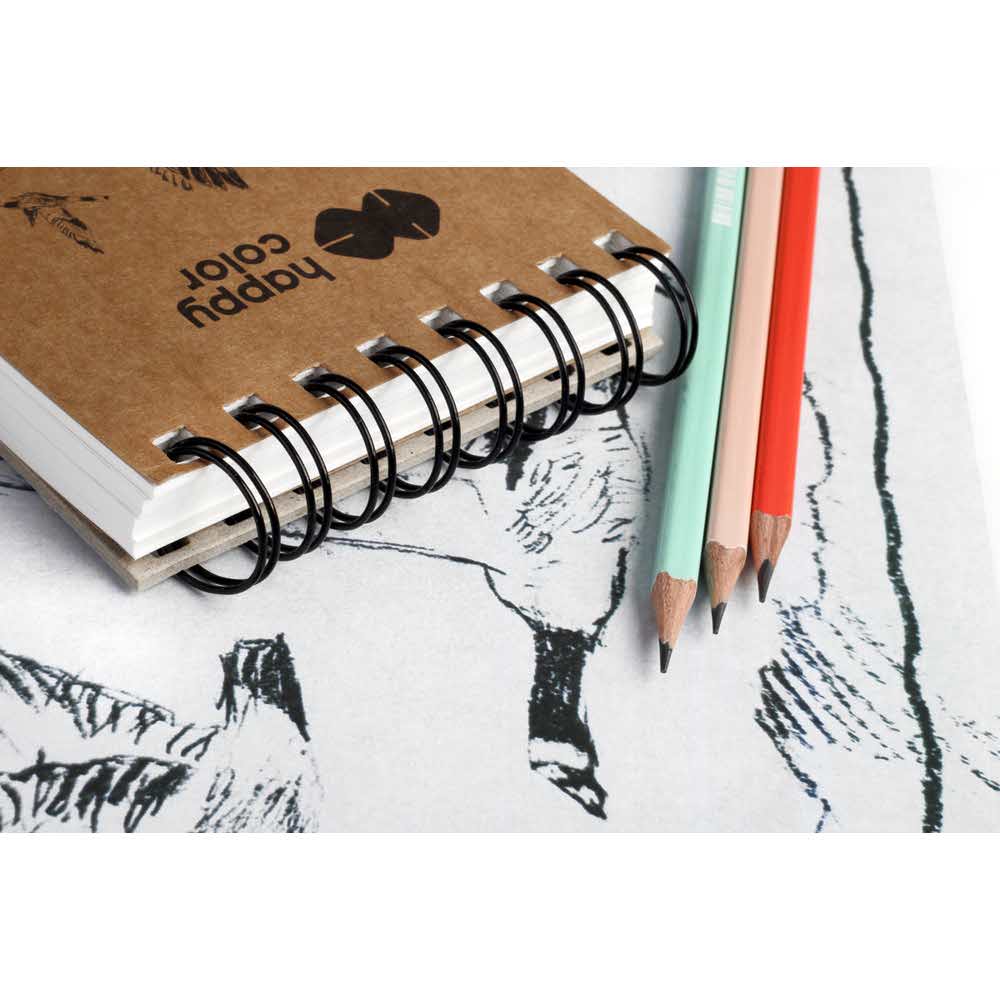 Blok szkicownik na spirali HAPPY COLOR A5 90g 80 arkuszy Kod producenta HA38091520-P80