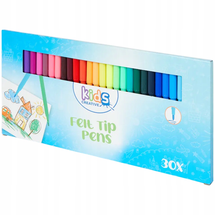 MAZAKI FLAMASTRY PISAKI 30SZT. DO PISANEK PREZENT Marka Kids Creative