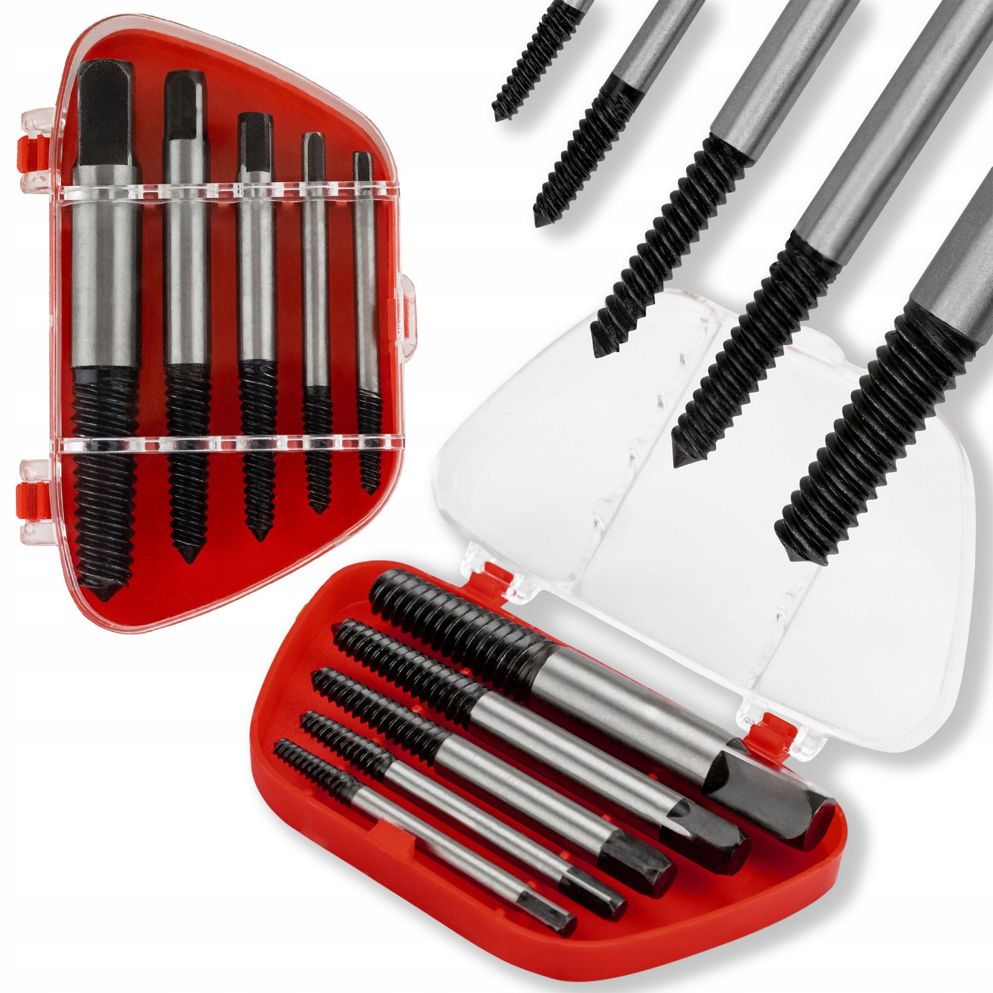 Wykrętaki Do Zerwanych Urwanych Śrub Wykrętak Zestaw Do Wykręcania 5EL