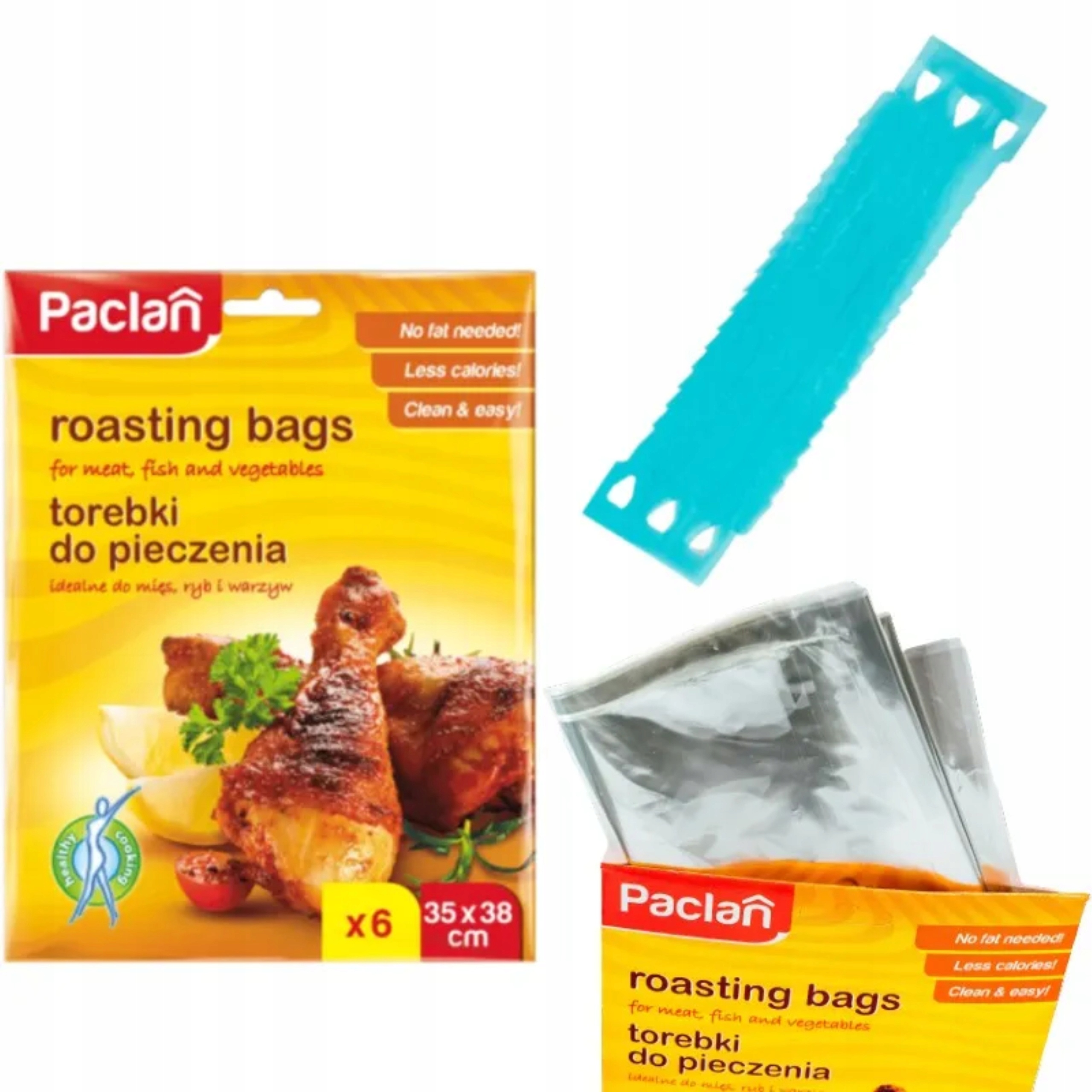 

Paclan Torebki do pieczenia z klipsami 6 sztuk