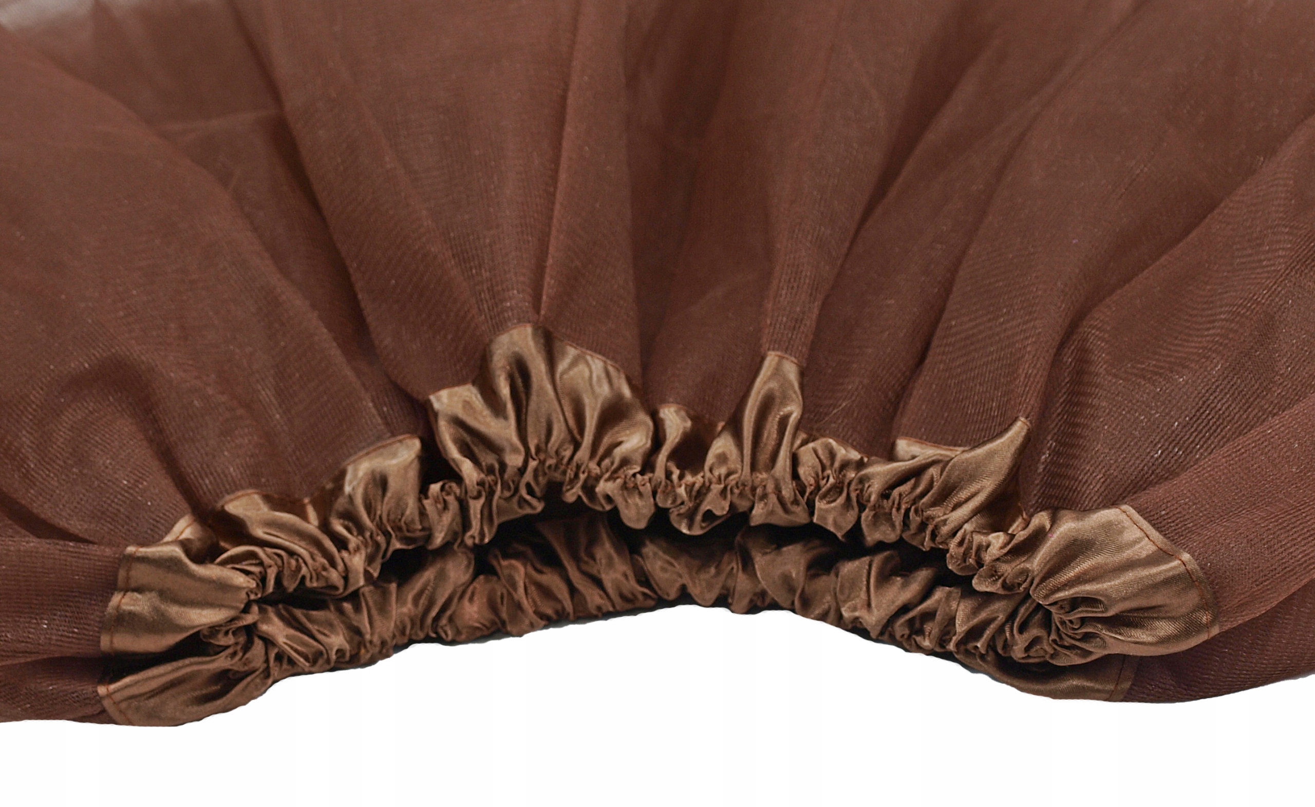 SPÓDNICZKA TIULOWA SPÓDNICA TUTU 40cm BRĄZOWA Rozmiar S/M