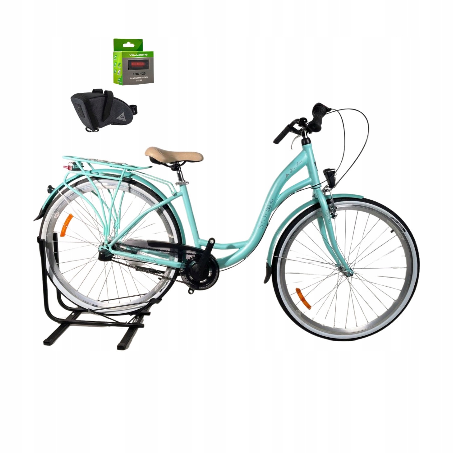 Rower 28 Storm Barcelona D 17" Nexus 3 Turkusowy Gratisy