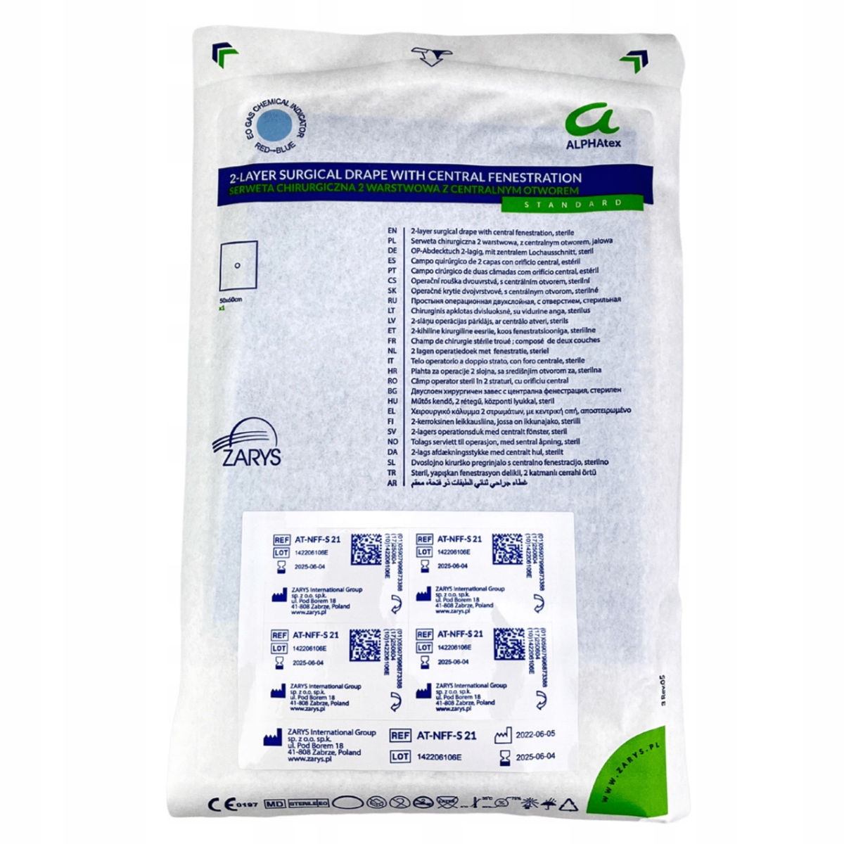 

Serweta operacyjna z otworem 50x60cm Zarys