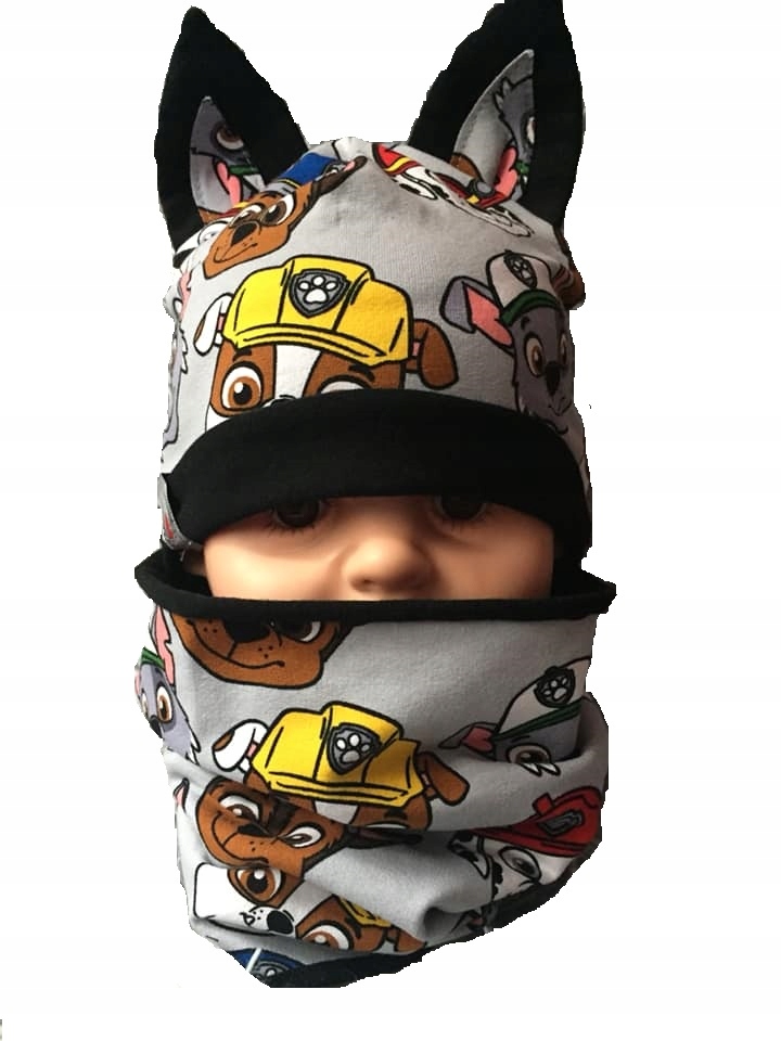 CZAPKA+KOMIN PSI PATROL JESIEN-WIOSNA Materiał dominujący bawełna