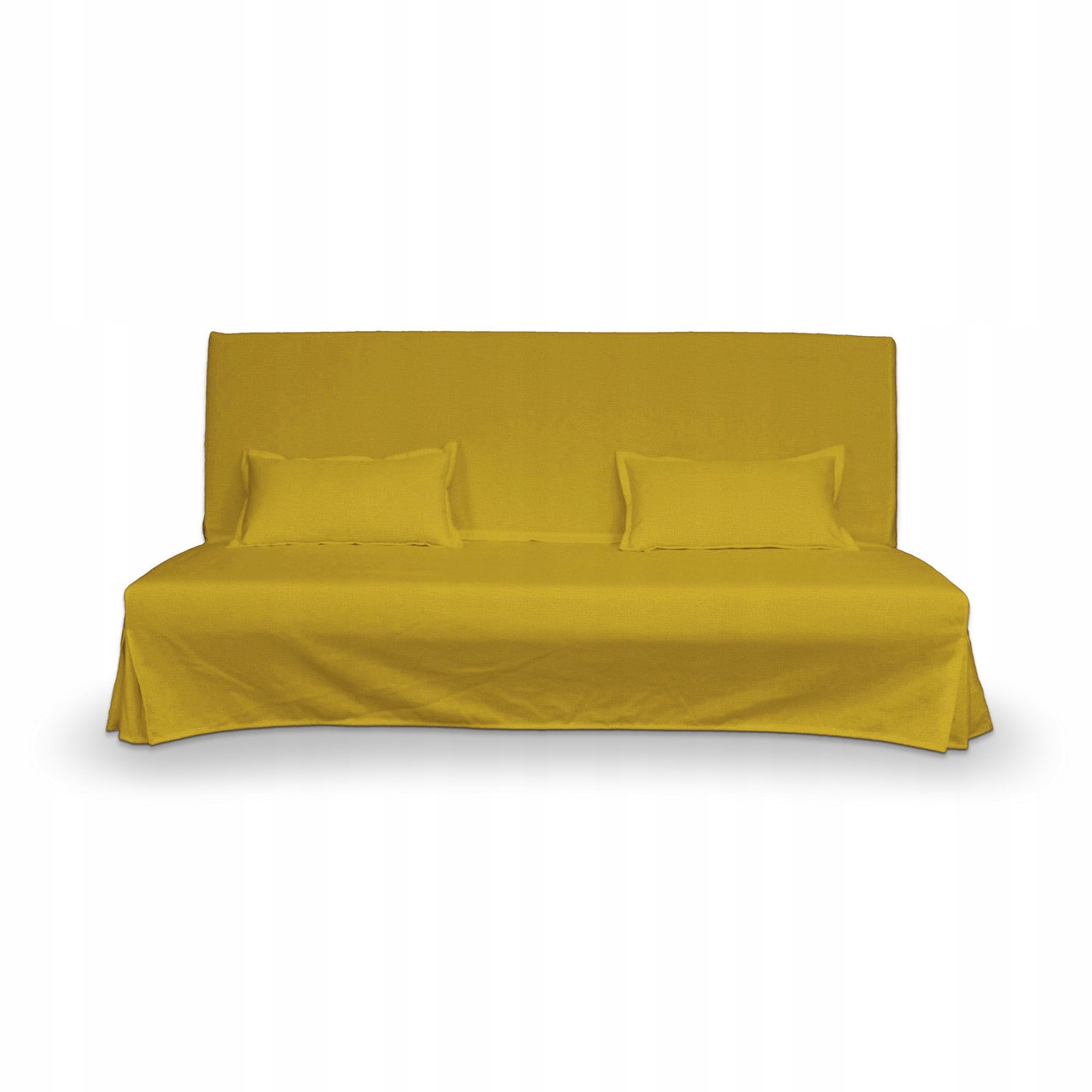 Neprešívaný poťah na pohovku Beddinge a 2 obliečky na vankúše Ikea, oranžový