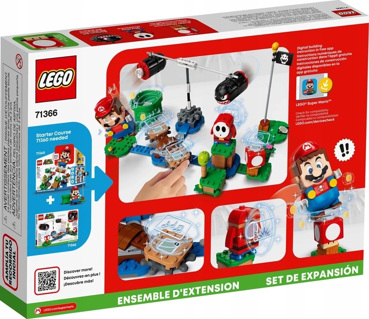 LEGO SUPER MARIO 71366 Ostrzał Banzai Bill Marka LEGO
