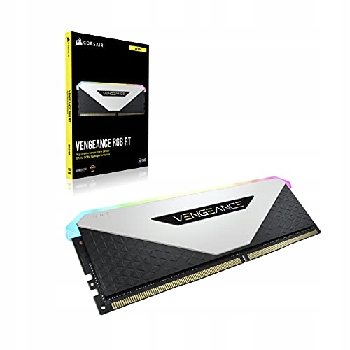 CORSAIR DDR4, 3200MHz 16GB 2x8GB Dimm, 16-20-20-38, XMP 2.0, Vengeance RGB RT, RGB LED, Black PCB, 1.35V, for AMD Ryzen — 4
