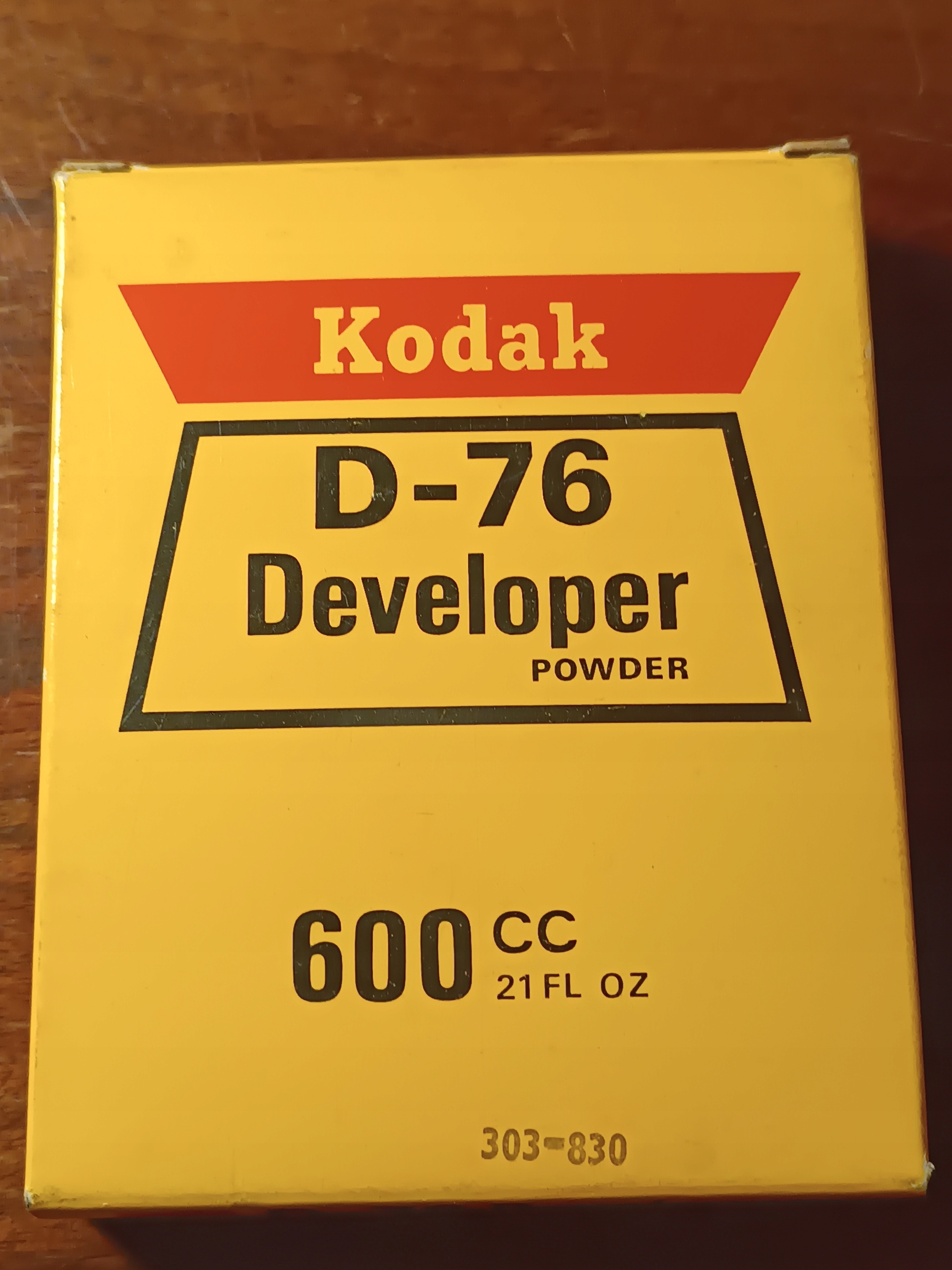Wywoływacz Kodak D-76 600 cc developer proszek vintage