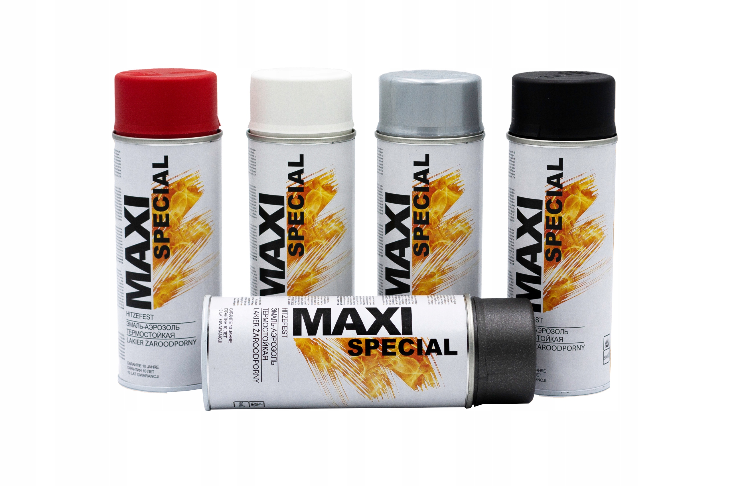 MAXI SPRAY FARBA ŻAROODPORNA DO GRILLA TŁUMIKÓW WYDECHÓW 800 CZARNY Marka Motip
