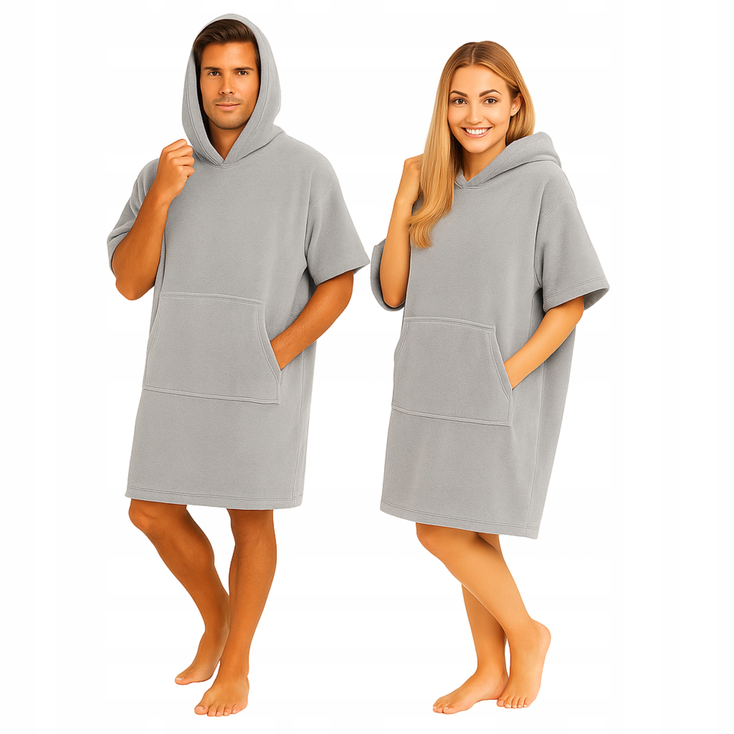 Plážová osuška s kapucňou 100 % Bavlna Veľké kúpacie pončo pre dospelých