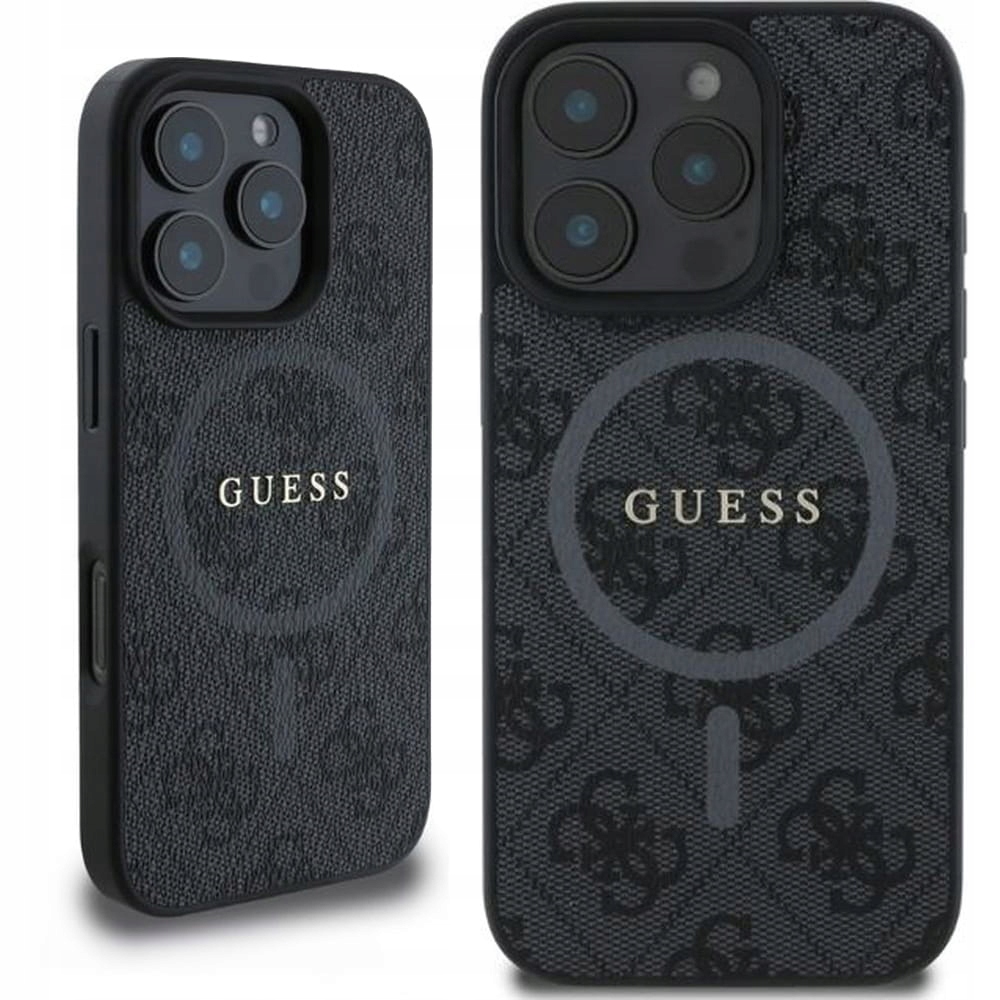 Pouzdro pro iPhone 16 Pro, MagSafe, Guess, silný kryt, módní zadní kryt