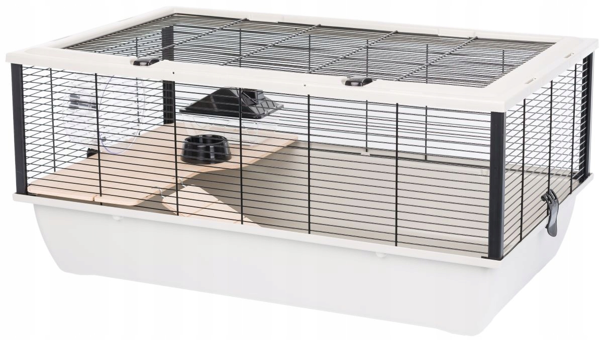Inter-zoo Klatka dla gryzoni Bob wood biały jasnoszary 780x480x360