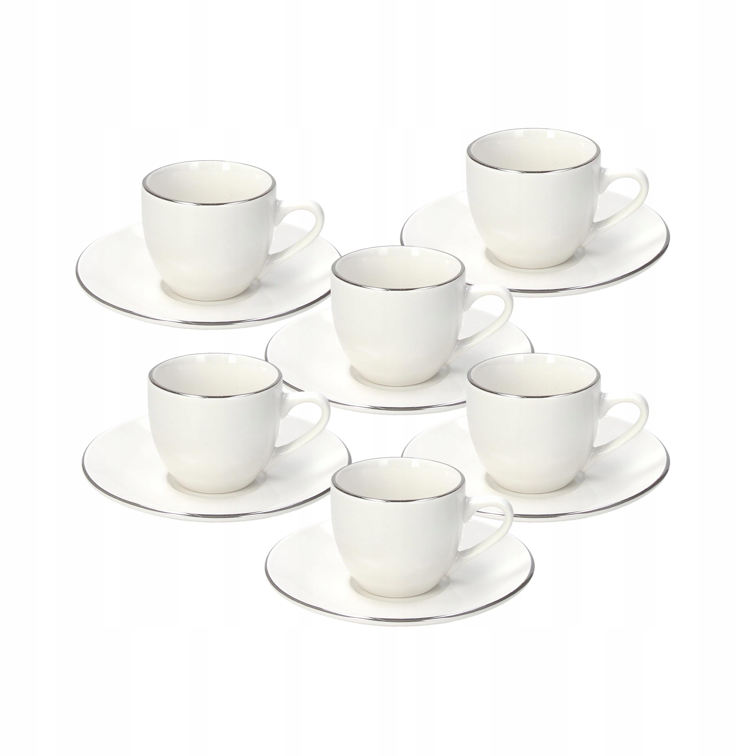 Tognana – Sada 6 Šálok Na Kávu S Podšálkami, Porcelán