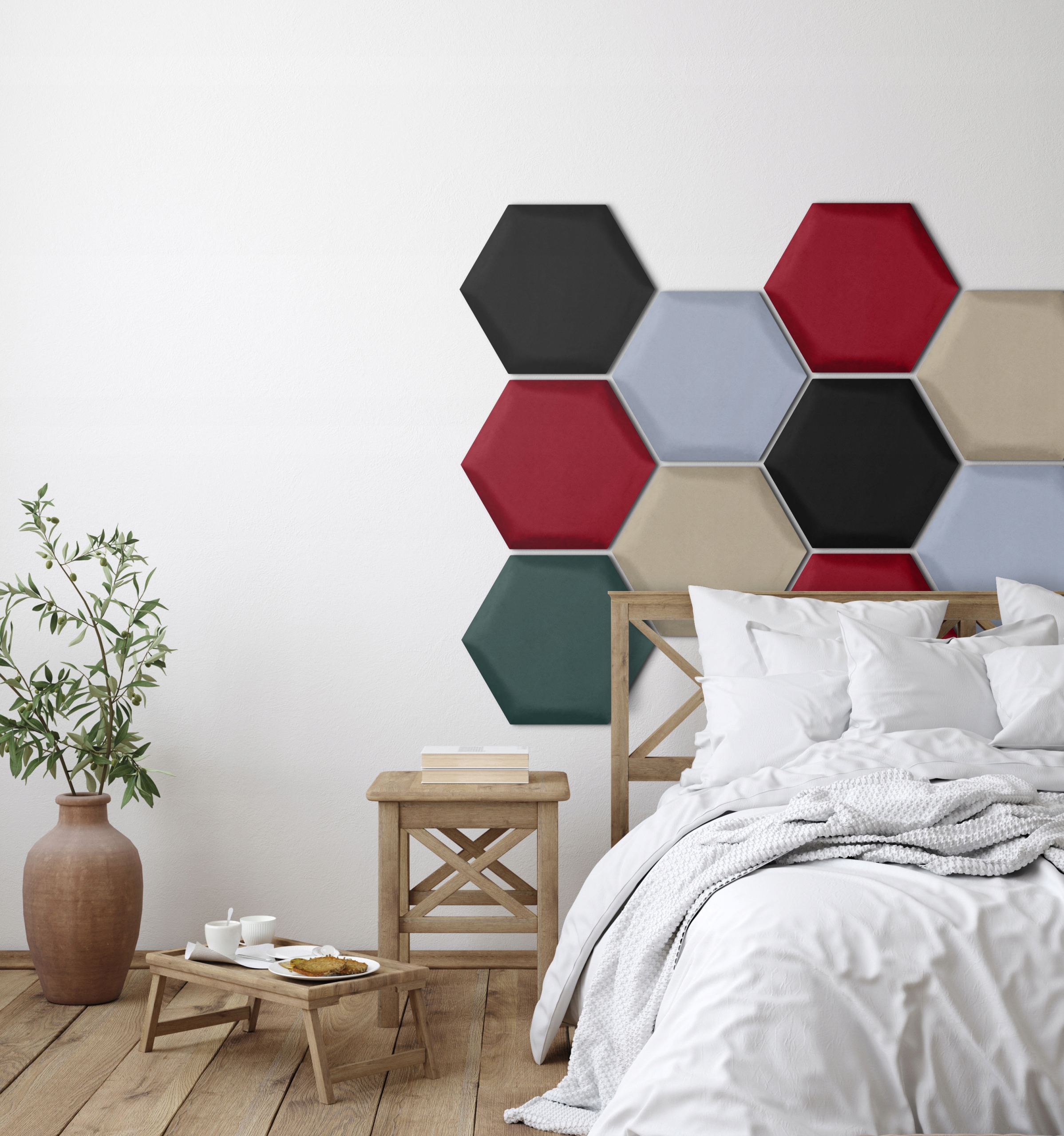 PANELE TAPICEROWANE HEKSAGON PLASTER MIODU 30X26 Producent Stelle