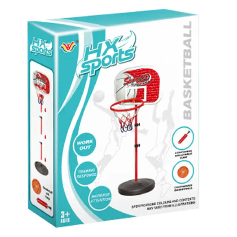 Zestaw do gry w kosza Koszykówka na stojaku 90-160cm PIŁKA pompka Regulacja EAN (GTIN) 6904117774196